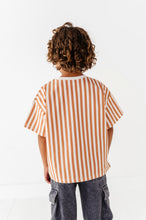 Load image into Gallery viewer, Jack-O-Lantern | Rust Stripe Boxy Tee