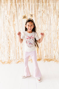 DISCO BALL BOW | Ruffle Tee