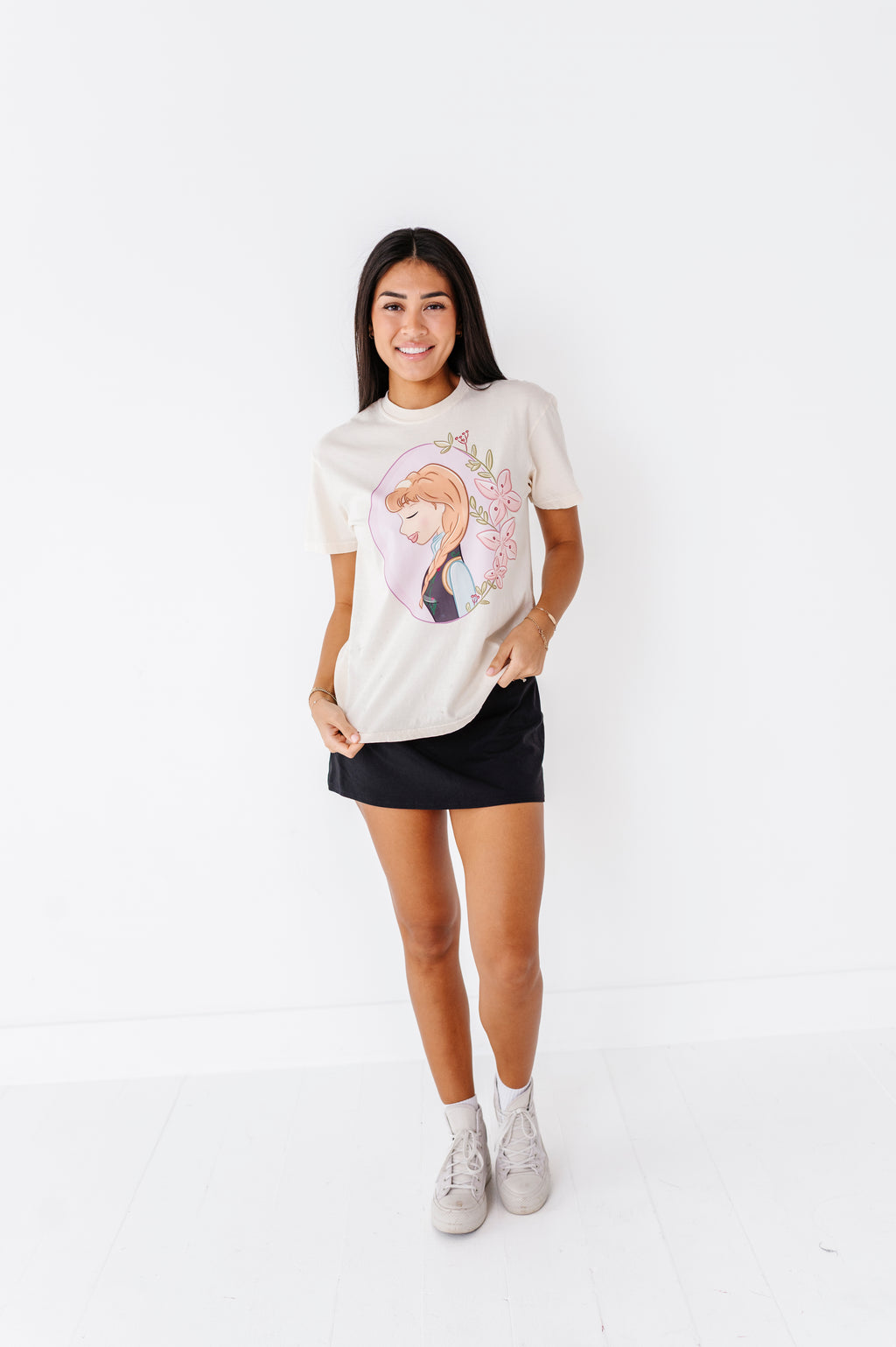 Ana | ADULT tee (CROP + FULL LENGTH HERE)
