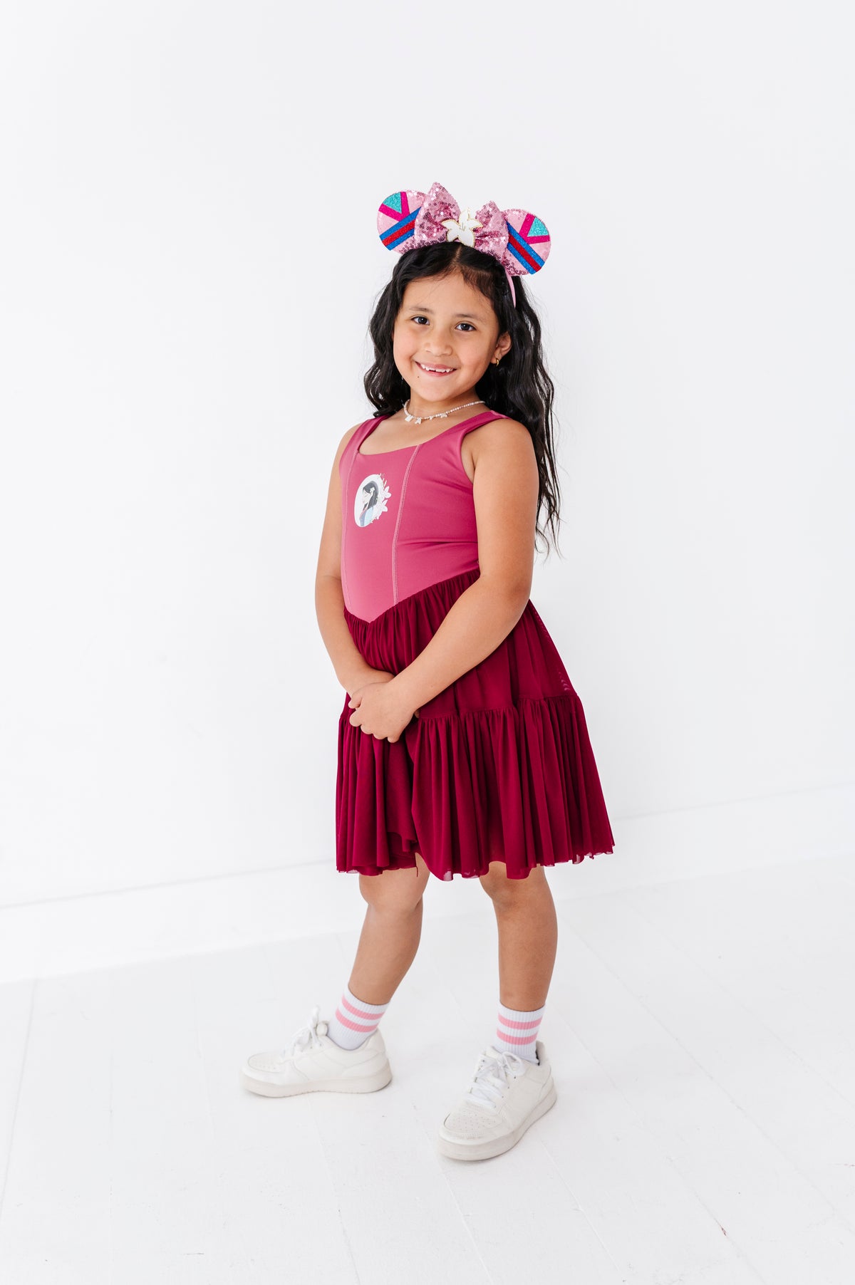 Mulan (KIDS) | Wine Mesh DRESS