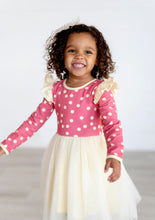 Load image into Gallery viewer, Pink + Cream Polka Dot Tulle Dress (2T + 10yrs ONLY left)