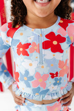 Load image into Gallery viewer, Freedom Floral | 1/4th Rashguard TWO-PIECE