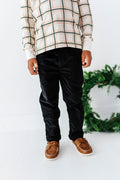 Black | Lined Corduroy Pants
