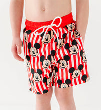 Load image into Gallery viewer, Red Stripe Mickey | BOY Swim Shorts