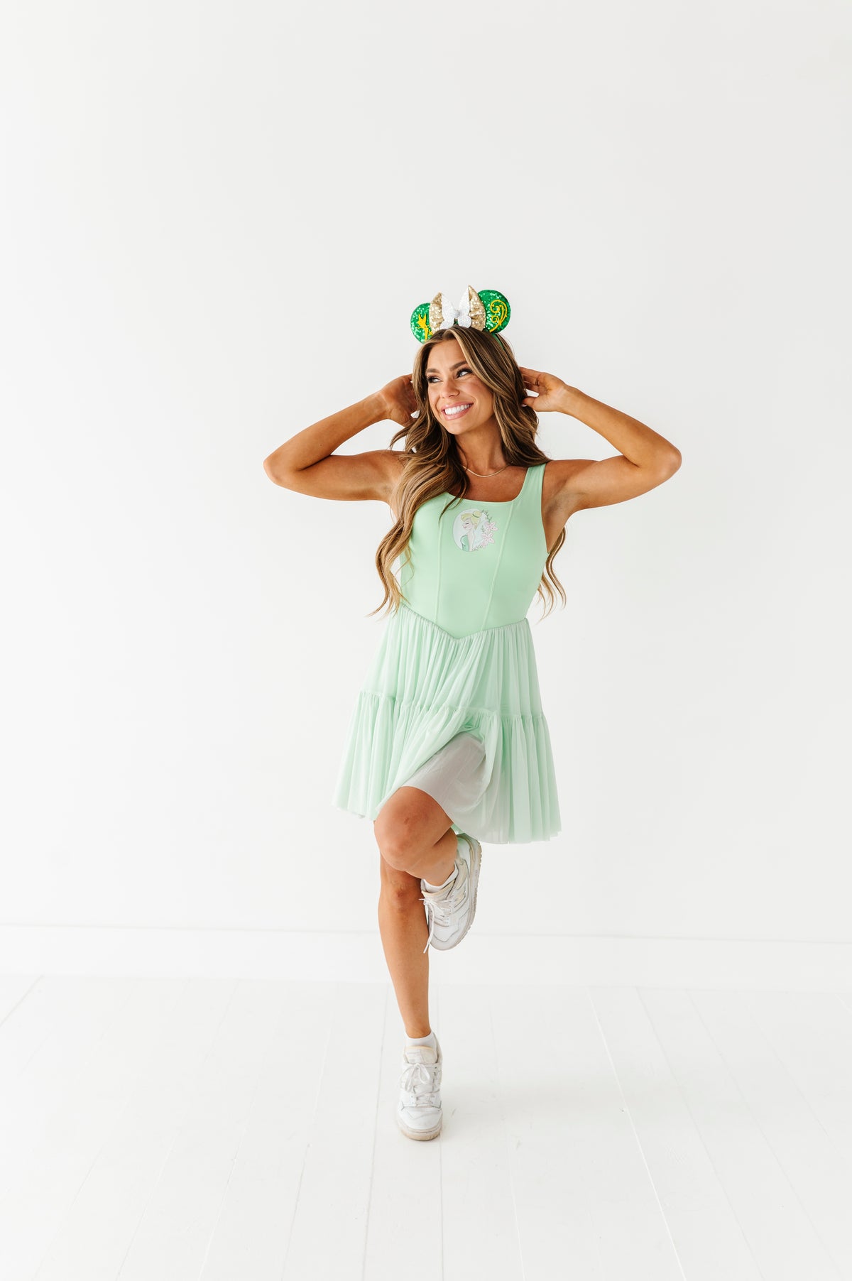 Tink (ADULT) | Lime Mesh DRESS