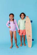 Load image into Gallery viewer, Coral Coastal | BOYS SWIM SHORTS