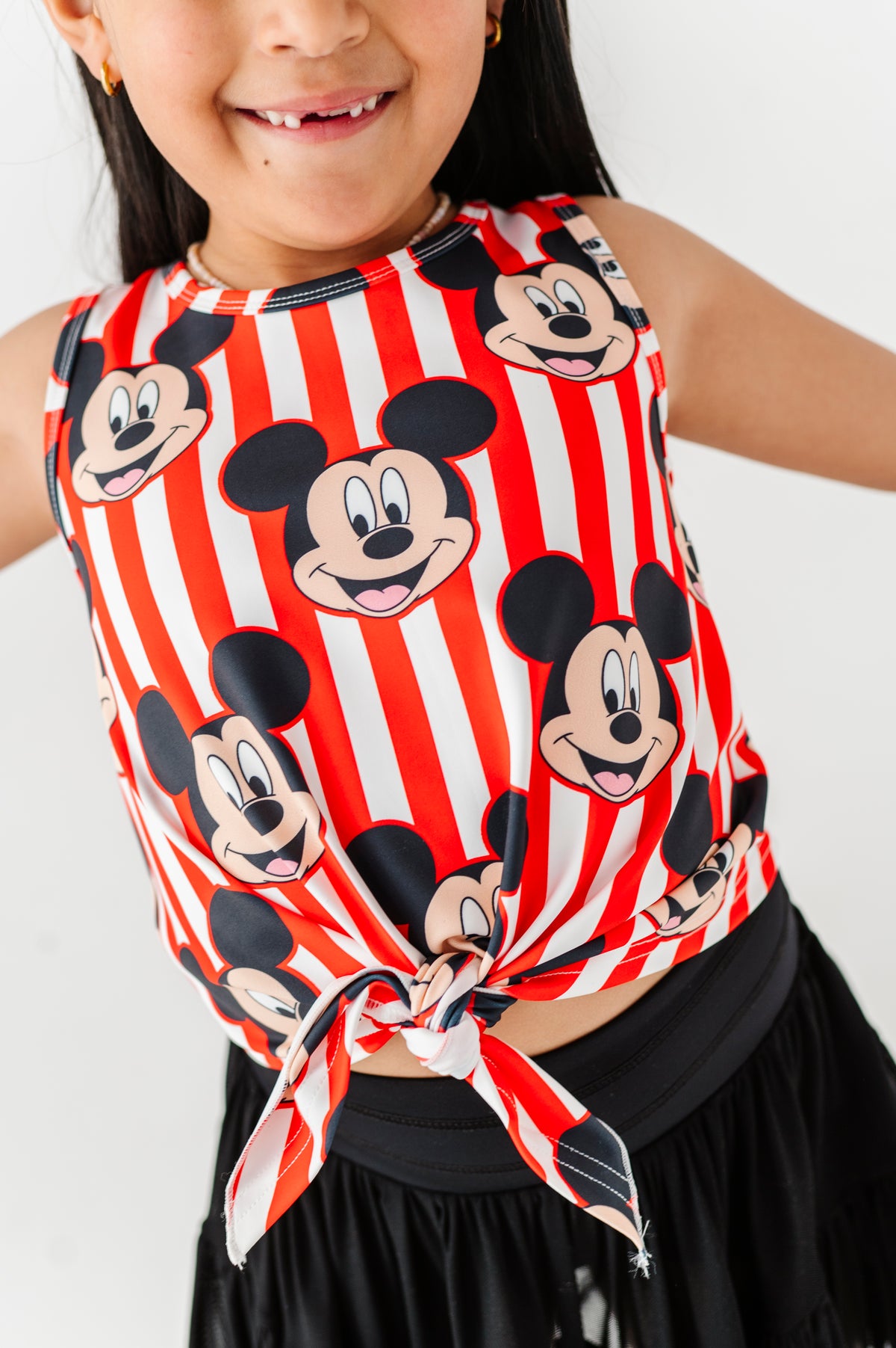 MICKEY Stripe (KIDS) | FRONT-TIE TANK