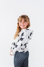 Load image into Gallery viewer, Black Cat Magic | Ruffle Hoodie