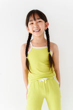 Load image into Gallery viewer, Lime Wedge | Tank + Wide Leg RIB Set