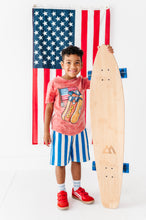 Load image into Gallery viewer, BLUE Spangled Stripes | BOY SHORTS