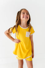 Load image into Gallery viewer, Lemon Drop | Mini Dress + Biker Shorts RIB Set