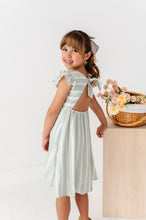 Load image into Gallery viewer, Mint Bay Stripes | TIE-BACK DRESS