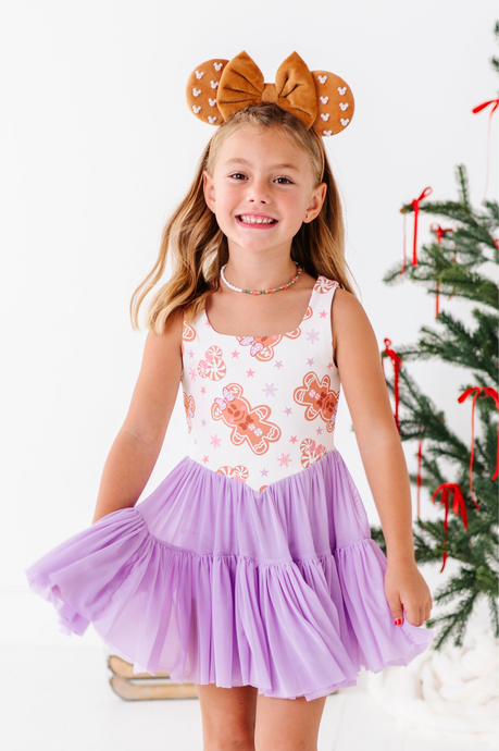 Lavender Gingerbread | (KIDS) Mesh DRESS