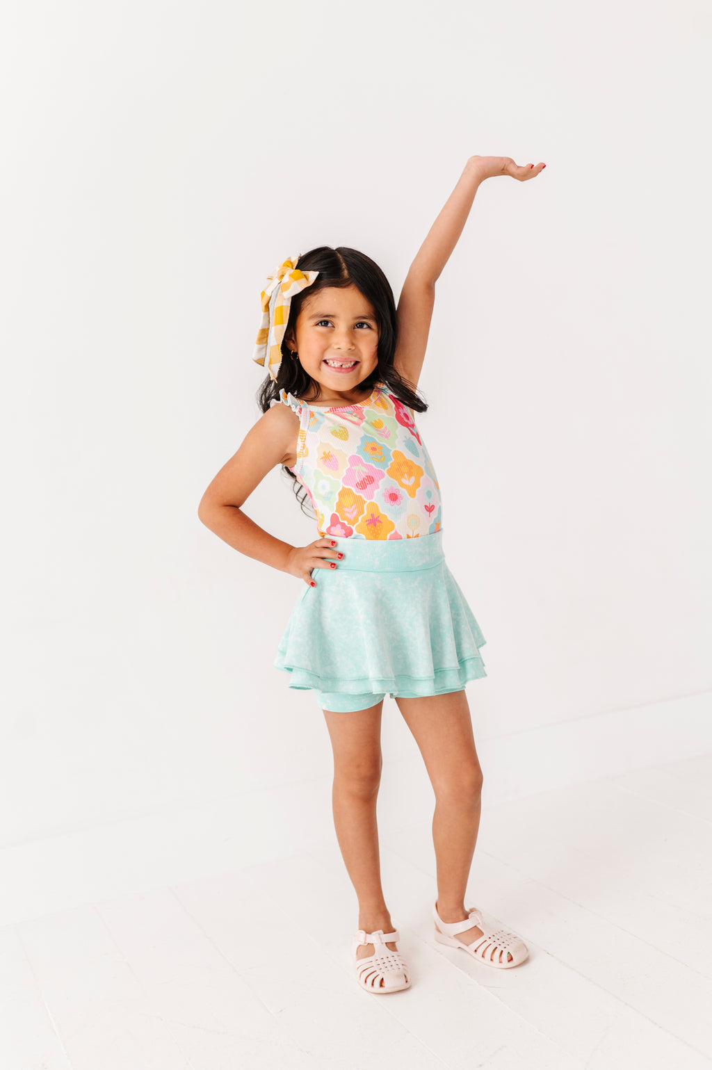 Fruity Floral | Ribbed Tank