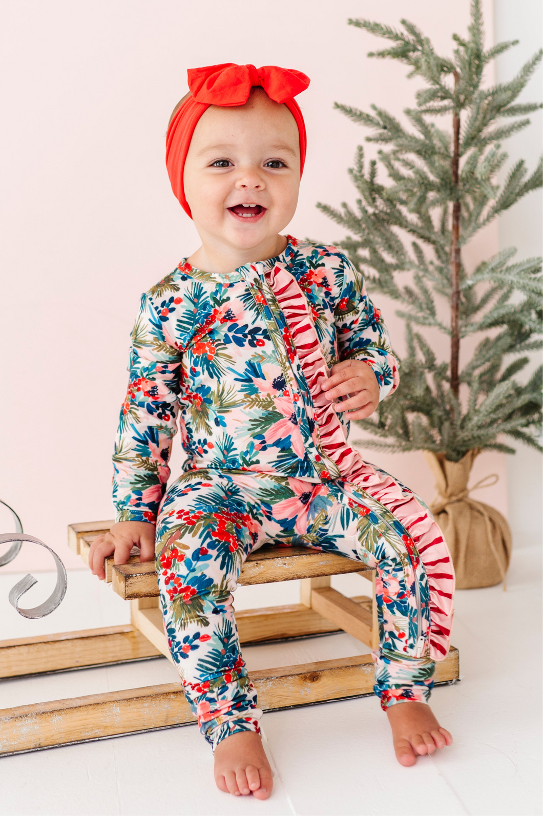 Holly Floral | ZIP ROMPER