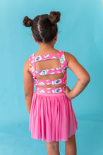 Load image into Gallery viewer, Hot Pink Girly Pop | Strappy Back Tank SET