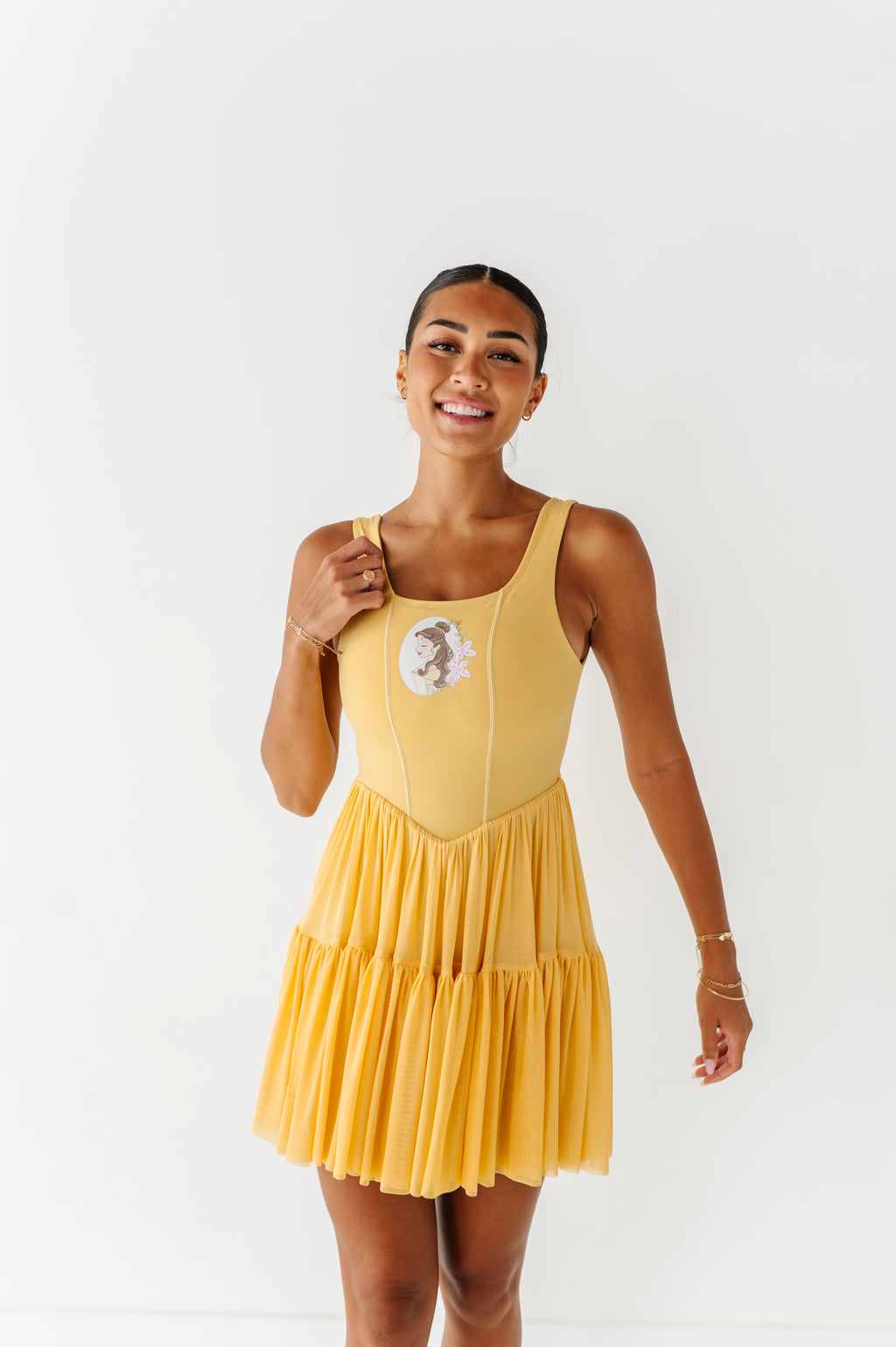 Belle (ADULT) | Buttercrem Mesh DRESS