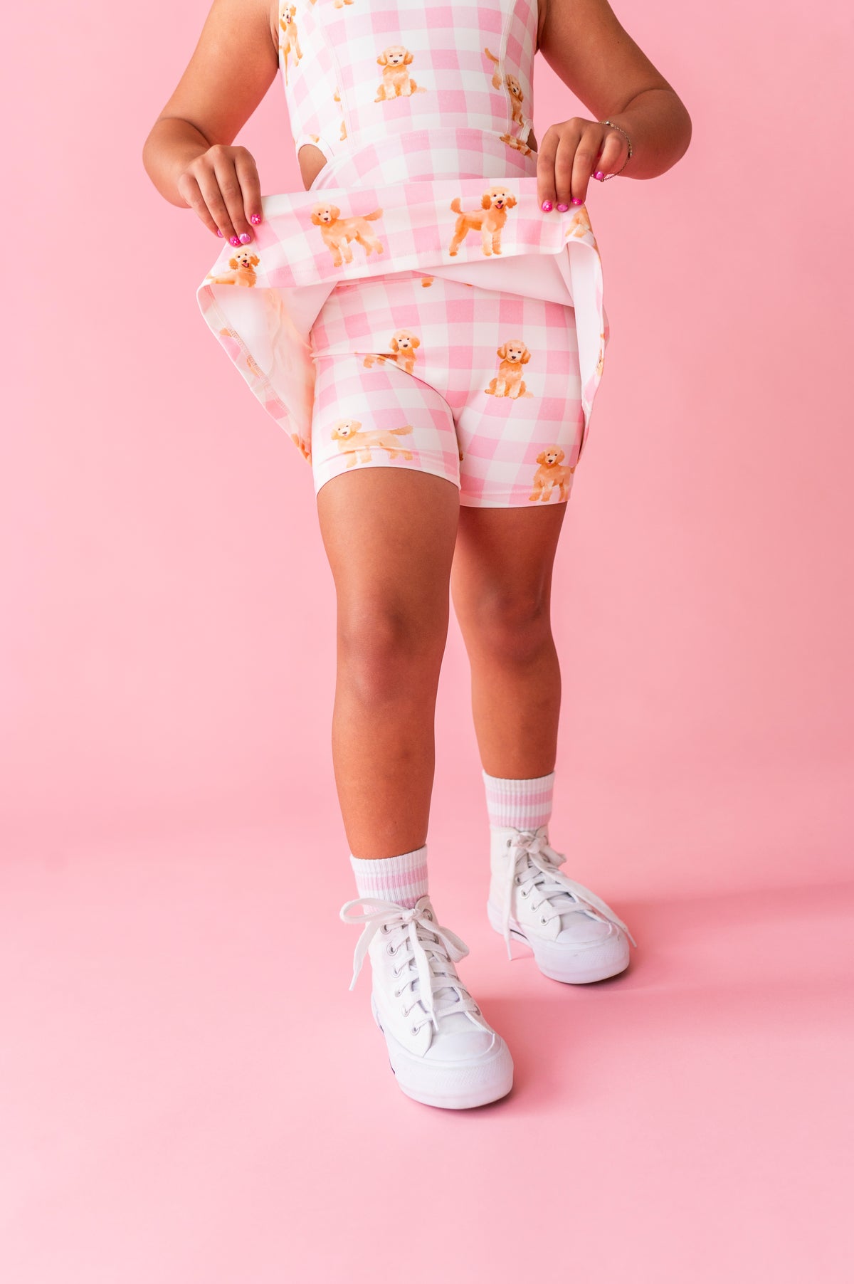 Puppy Picnic | Open Sides Active Dress (with shorts!)