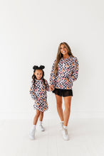 Load image into Gallery viewer, Checkered Minnie Pumpkins | KIDS 1/4th Zip Up