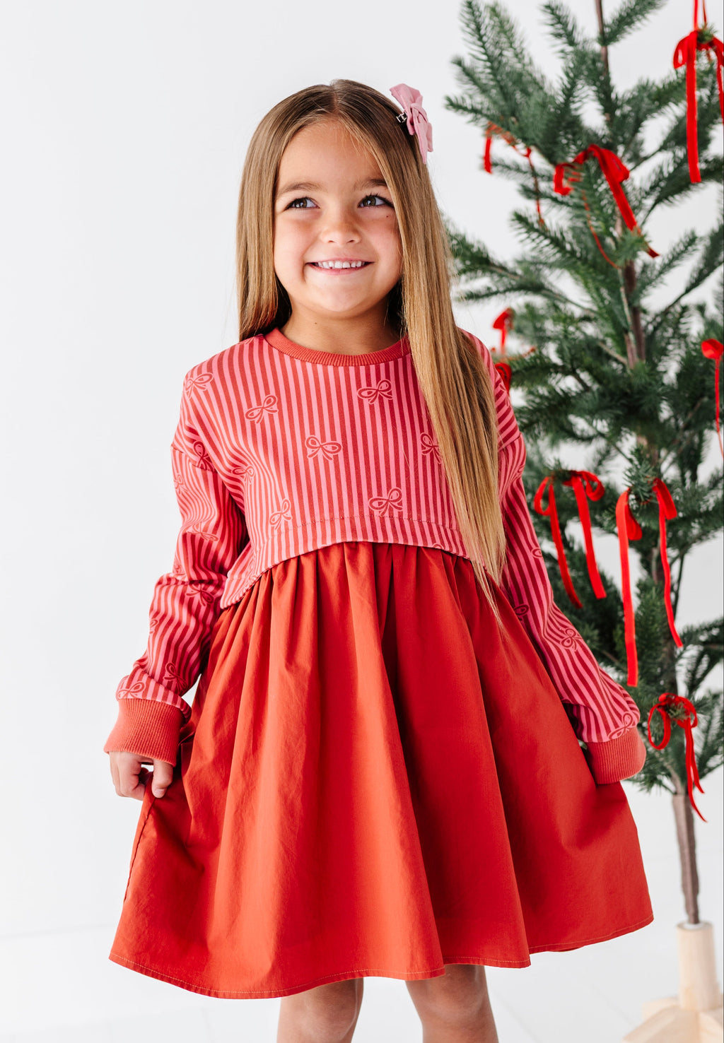 Sugarplum Bows | Poplin Dress