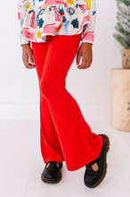 Load image into Gallery viewer, Holly Red | RIBBED FLARES