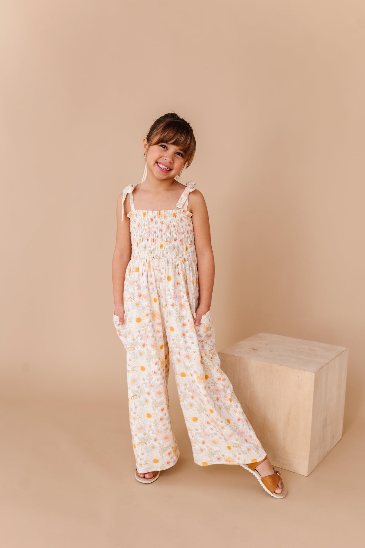 Honeydew Meadow | LINEN ROMPER