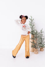 Load image into Gallery viewer, Gold Sequin Stripe | Wide-Leg Pants