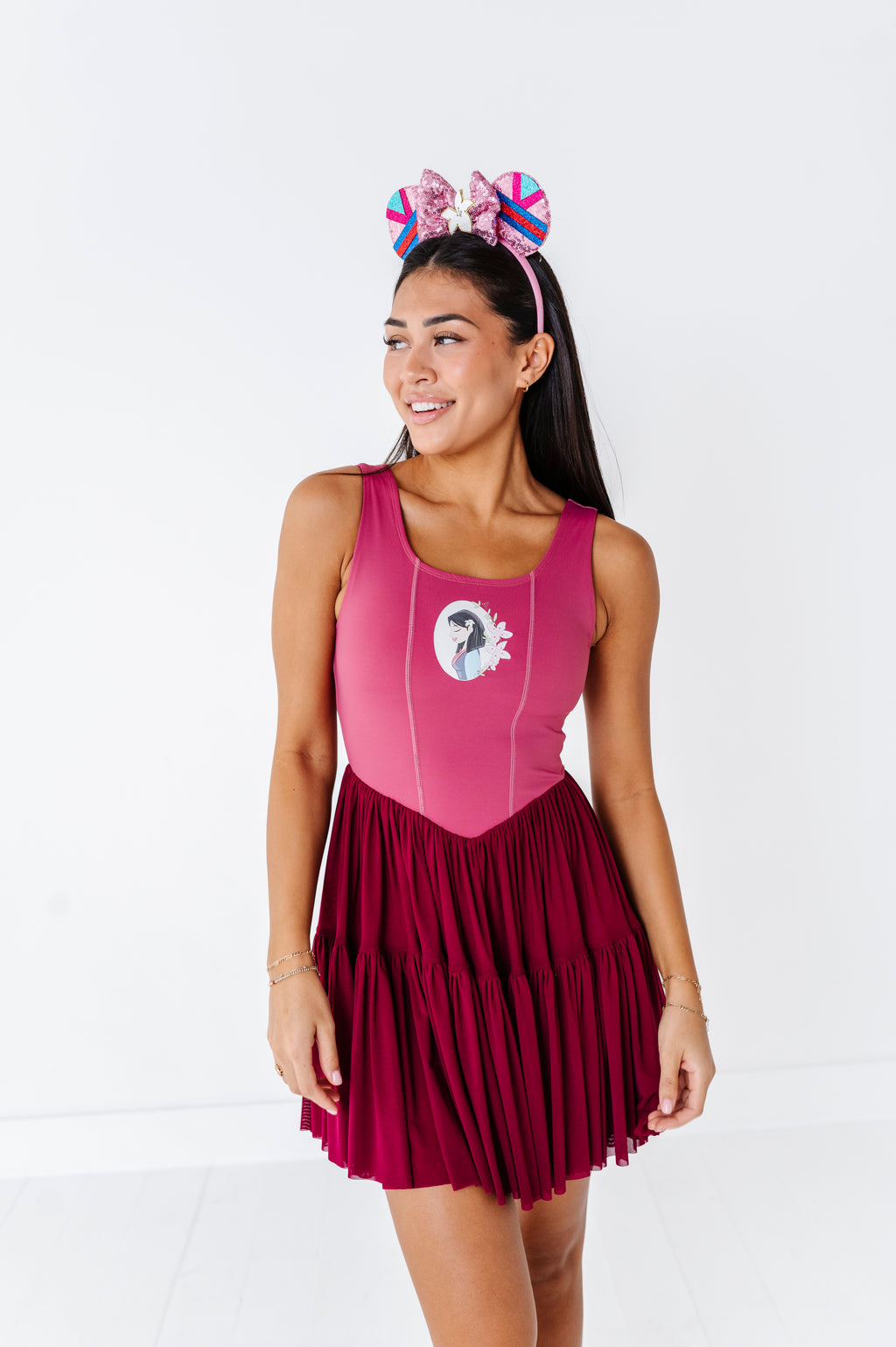 Mulan (ADULT) | Wine Mesh DRESS