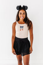 Load image into Gallery viewer, Pumpkin Bow TAN | ADULT TANK