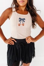 Load image into Gallery viewer, Pumpkin Bow TAN | ADULT TANK