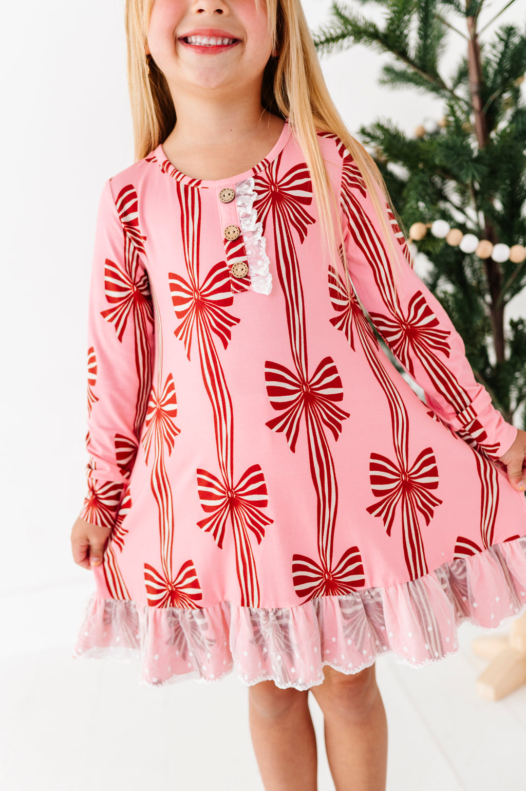 Peppermint Bows | DRESS (with shorts!)