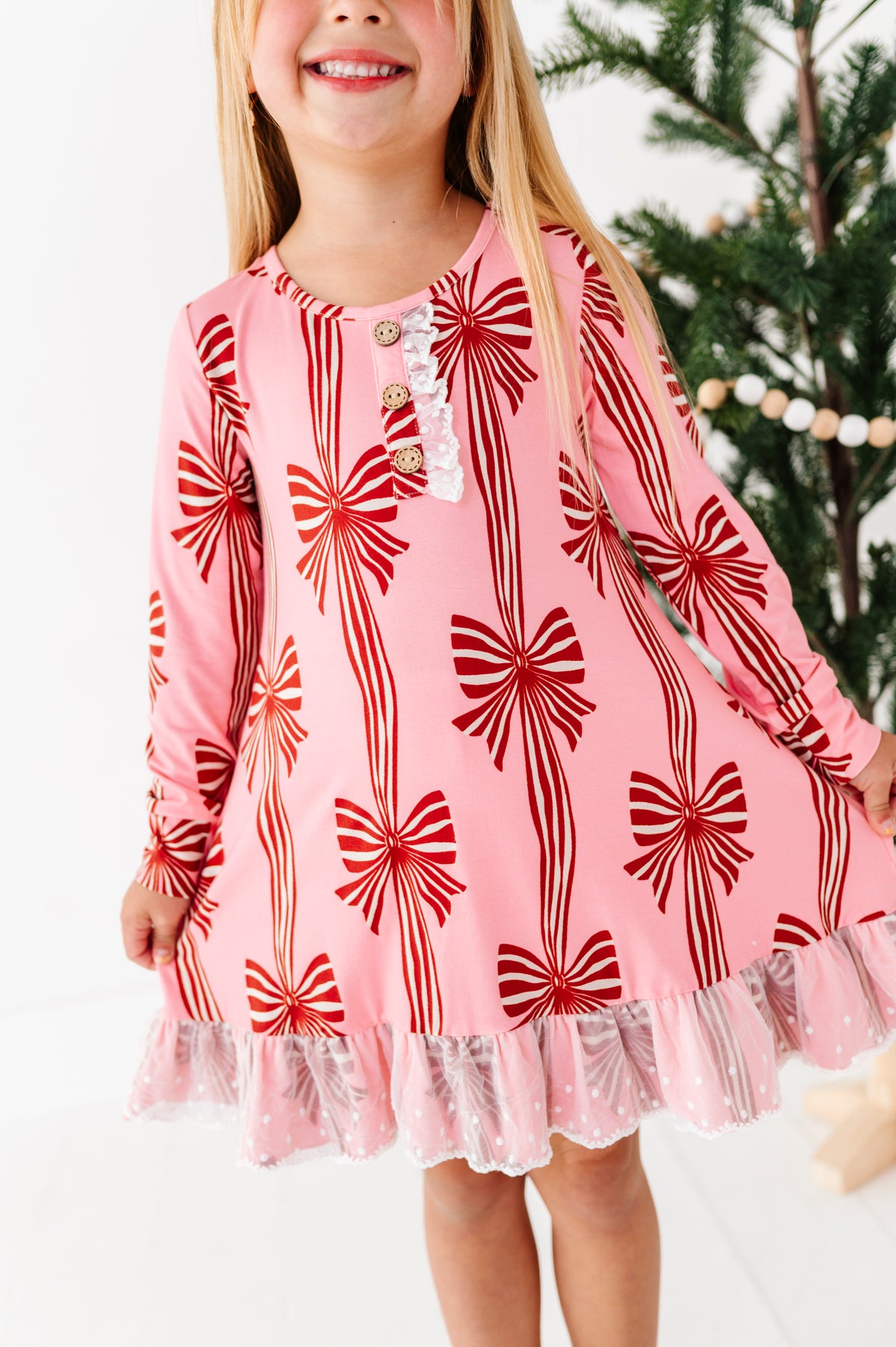 Peppermint Bows | DRESS (with shorts!)