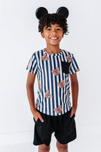 Load image into Gallery viewer, Stripe Mickey Pumpkin | BOYS Dri-Fit TEE