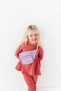 Kids Bum Bag: Lavender Cord