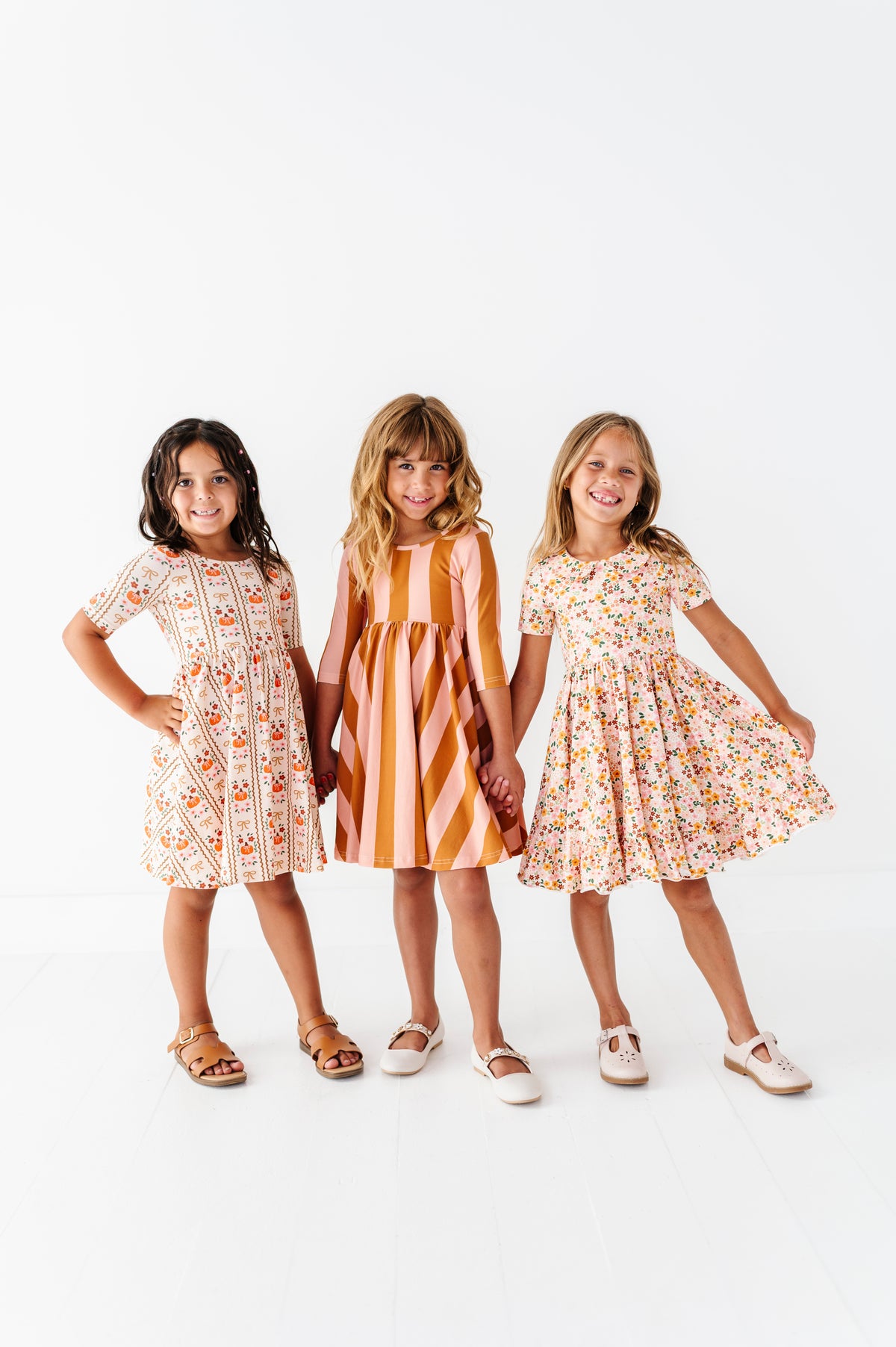 Autumn Posy | Collared Twirl Dress