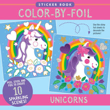 Load image into Gallery viewer, Color-By-Foil Book: Unicorns (10 scenes)