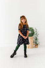 Load image into Gallery viewer, Black Plaid | Scoop Back Dress