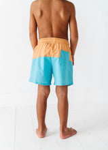 Load image into Gallery viewer, Mustard + Teal | Swim Shorts
