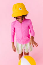 Load image into Gallery viewer, Popsicle Pink | ZIP RASHGUARD SHIRT
