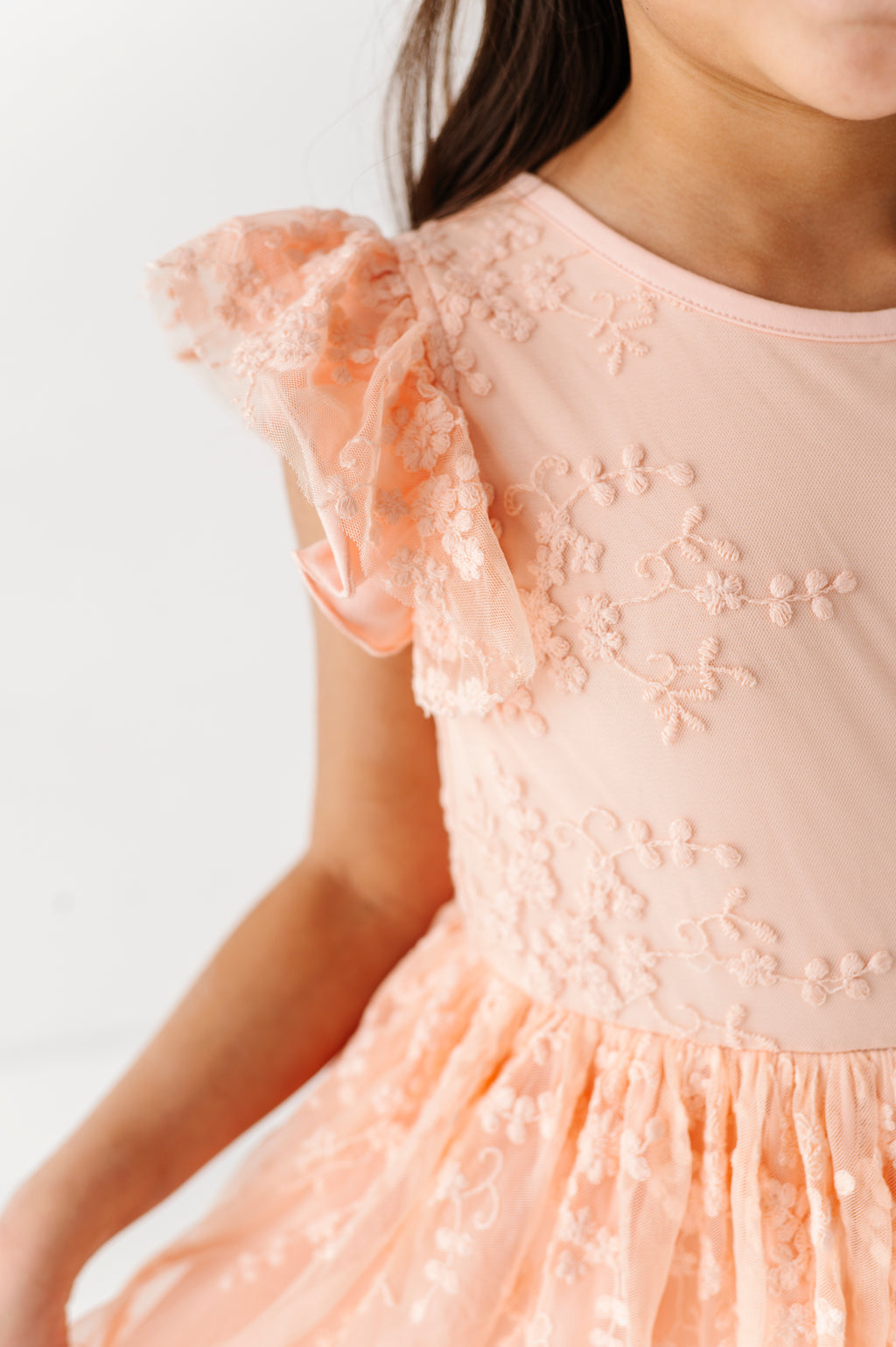 Petal Peach | LACE DRESS