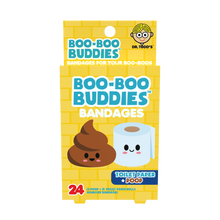 Load image into Gallery viewer, Kids Bandages | Toilet Paper + Poop (24 Count, Latex-Free)