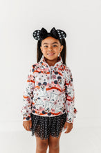 Load image into Gallery viewer, Groovy Minnie Ghosts | KIDS 1/4th Zip Up