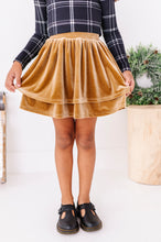 Load image into Gallery viewer, Carmel Velvet | 2-Tiered SKORT