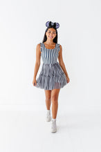 Load image into Gallery viewer, Midnight Stripe | ADULT Ruffle Mesh Dress