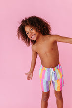 Load image into Gallery viewer, Sherbert Stripes | BOYS SWIM SHORTS