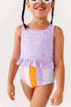 Load image into Gallery viewer, Sunny + Stripes: Ruffle TWO-PIECE Tankini