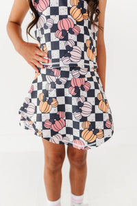 Checkered Minnie Pumpkins | KIDS Activewear SET