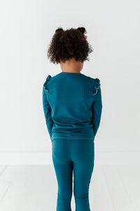 JADE RIB | Ruffle Long Sleeve