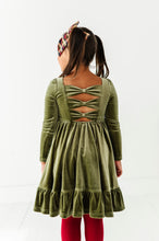 Load image into Gallery viewer, Sage | Velvet Bow Back Dress