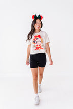 Mickey Bow Frame | ADULT Cream *BOTH CROP + FULL LENGTH HERE!*